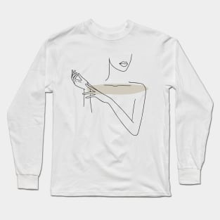 Women line art Long Sleeve T-Shirt